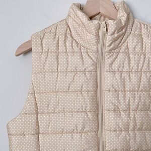 LOFT | NWT Sleeveless Polka Dot Puffer Vest